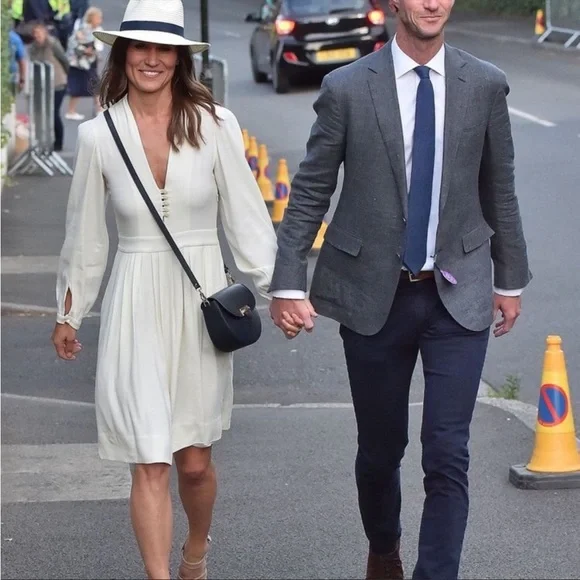 Isabel Marant Neil Crepe Ivory Dress ASO Middleton M US8 FR40 - Picture 7 of 7